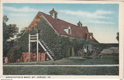 ***  VA ****   VIRGINIA --  WASHINGTON BARN MT VERNON  written TTB