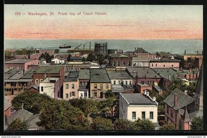 AK Waukegan, IL, View of the city from top of Court House