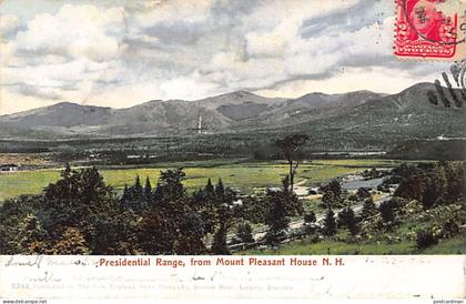 Usa - WHITE MOUNTAINS (NH) Presidential Range, from Mount Pleasant House