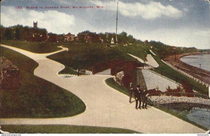 Milwaukee Wisconsin Scene in Juneau Park