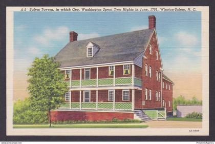 Postcard, United States, Winston-Salem NC, Salem Tavern