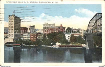 Charleston West Virginia Waterfront from Railroad Station