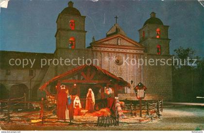 London West Virginia Santa Barbara Mission Weihnachtskrippe