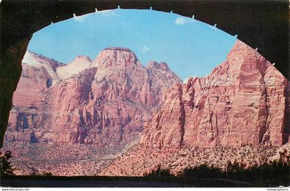USA Zion National Park UT Zion Tunnel Gallery view