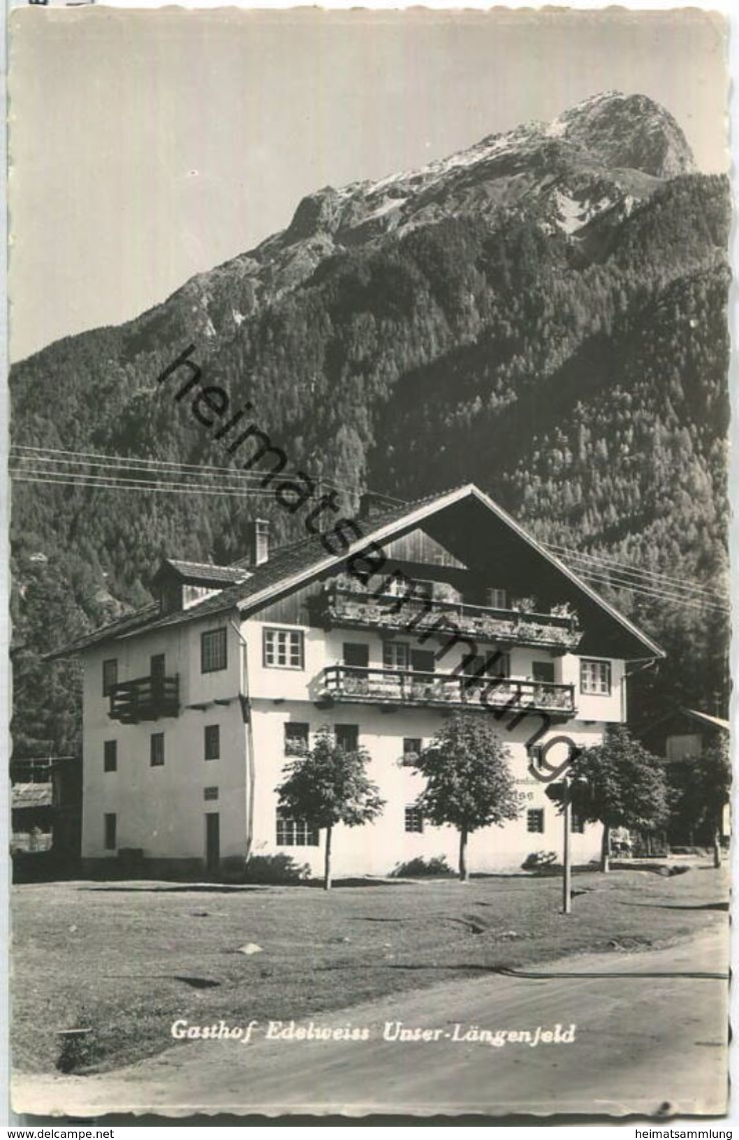 Unter-Längenfeld - Gasthof Edelweiss - Foto-Ansichtskarte