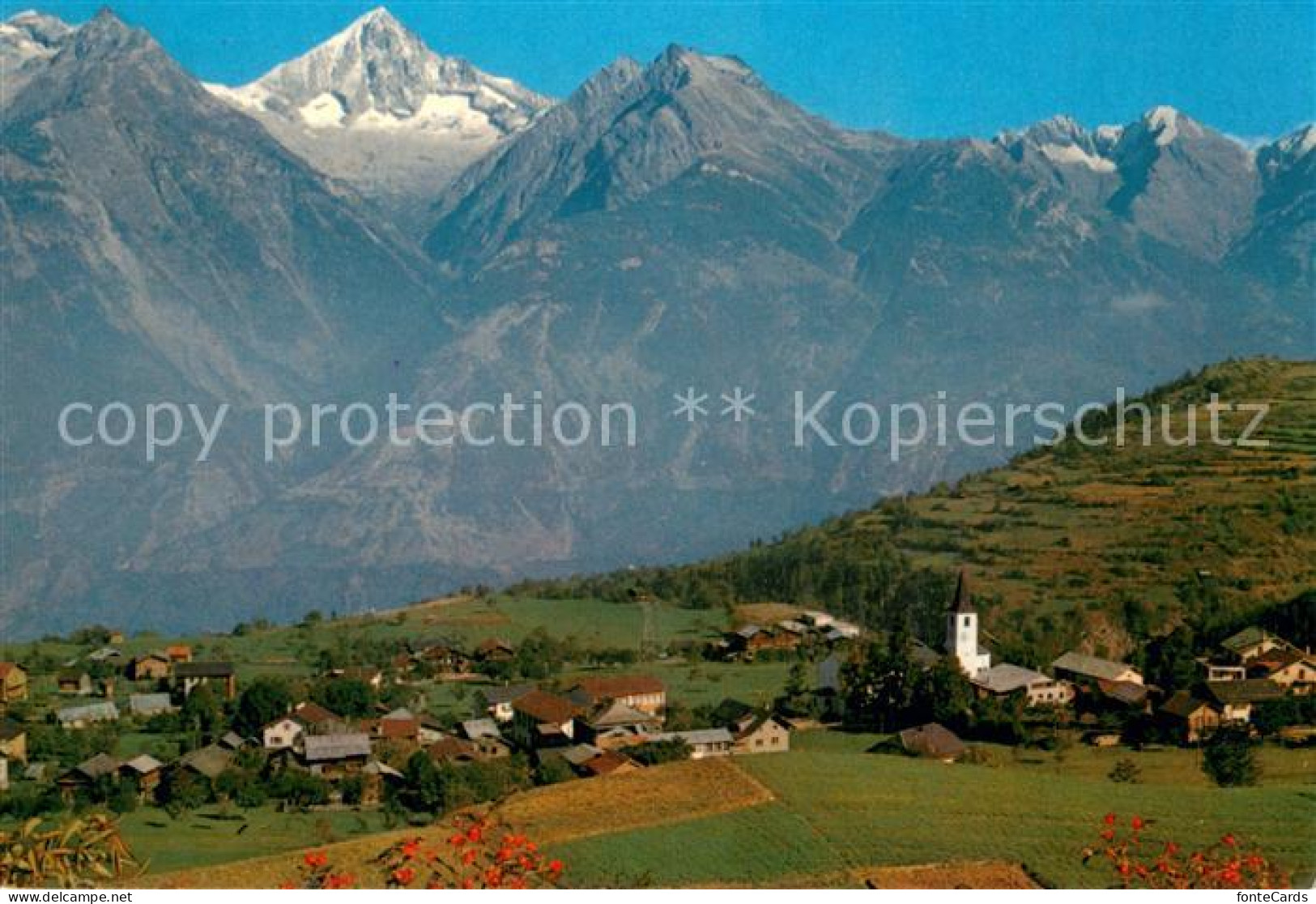 Unterbach BE mit Bietschhorn