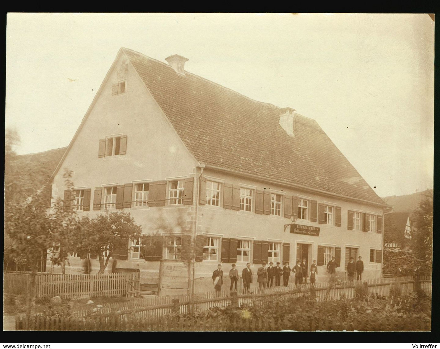 Uralt Foto um  1910 Bier Brauerei und Gasthof zum Lamm, aber wo ?