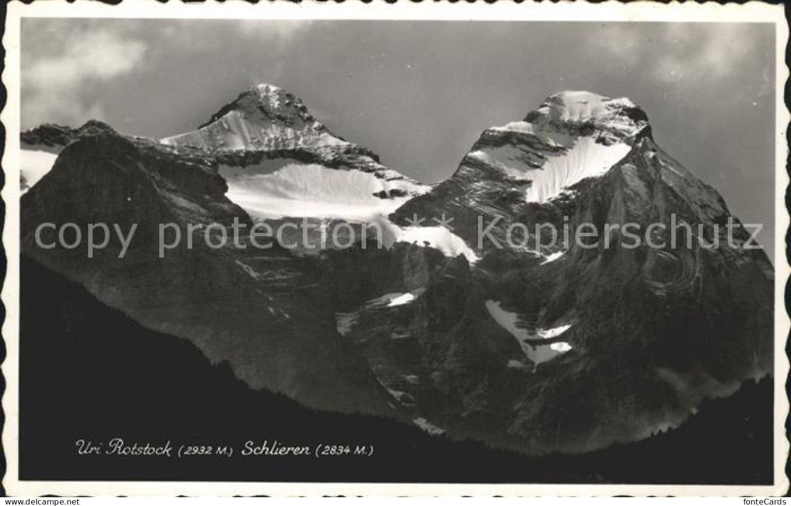Uri-Rotstock mit Schlieren