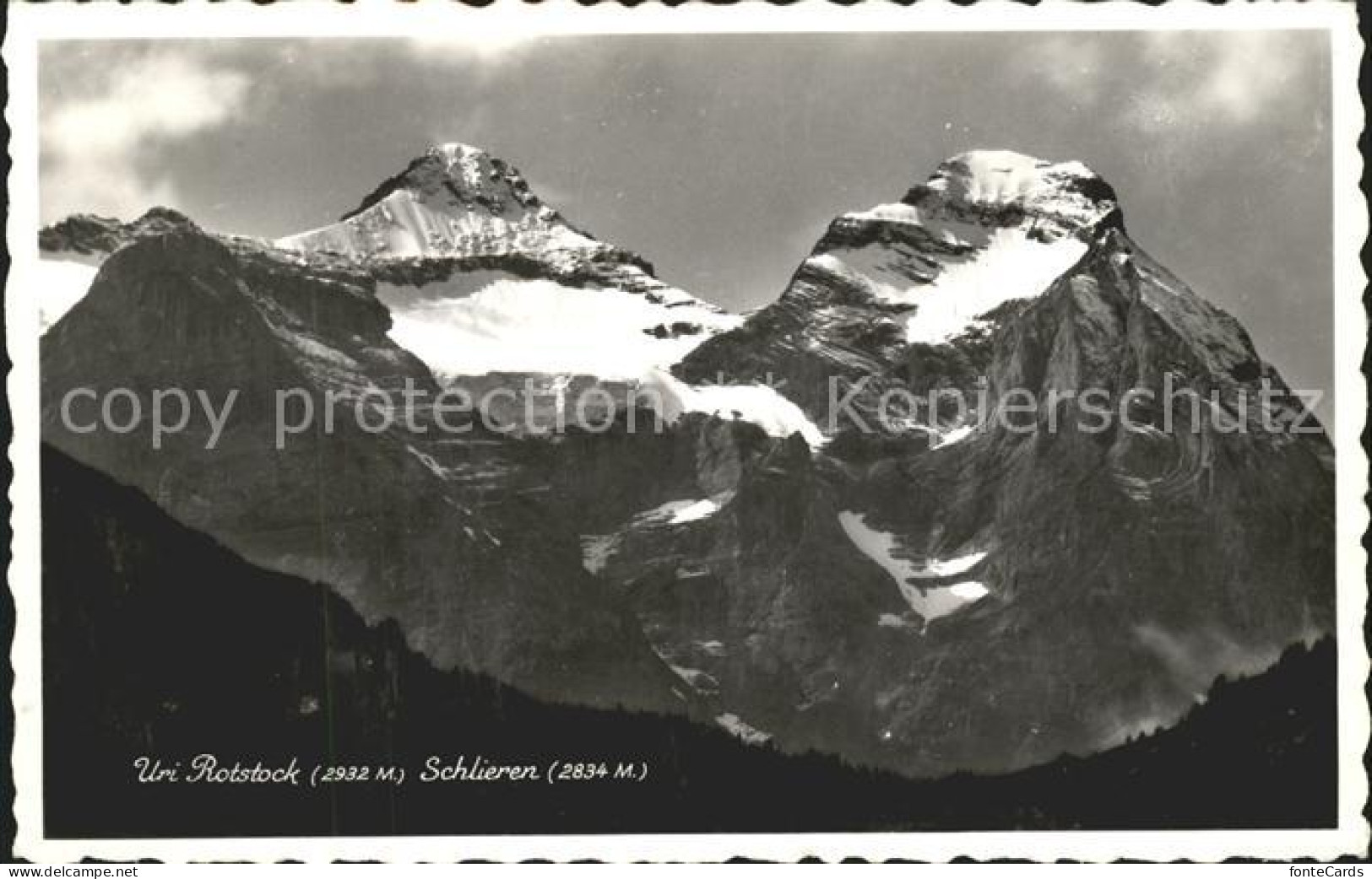Uri-Rotstock mit Schlieren