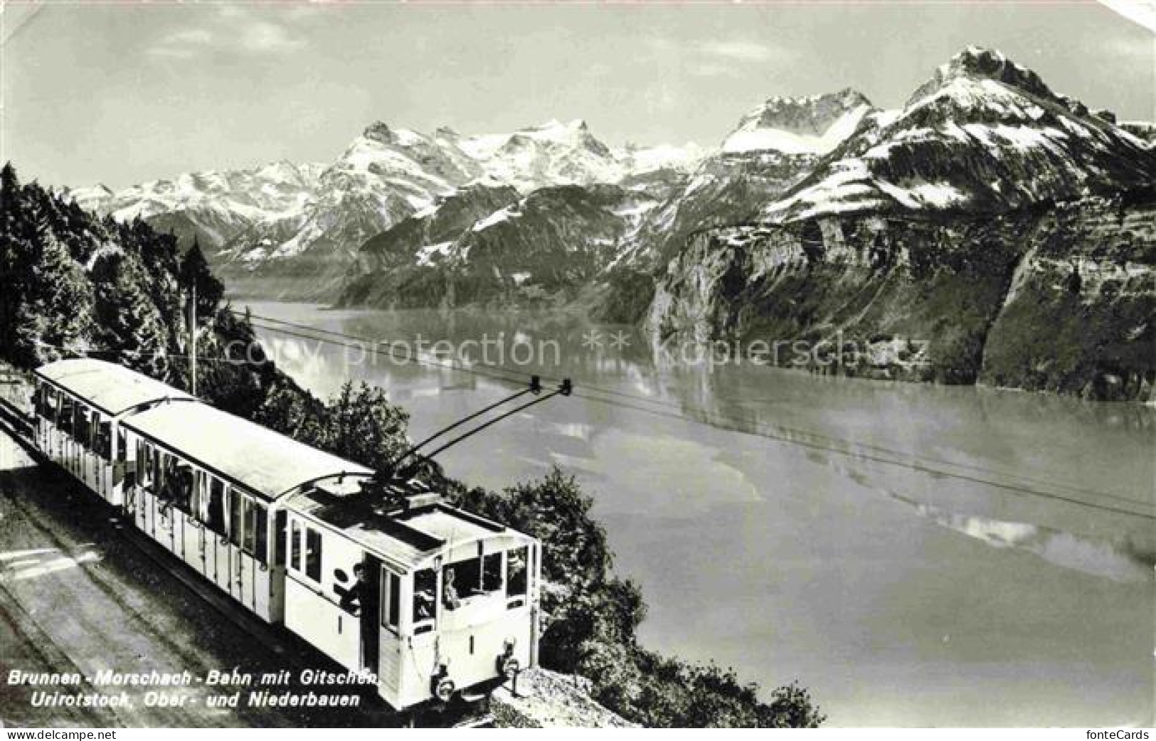 Uri-Rotstock Uri-Rothstock 2932m UR Brunnen Morschach Bahn mit Gitschen Ober und