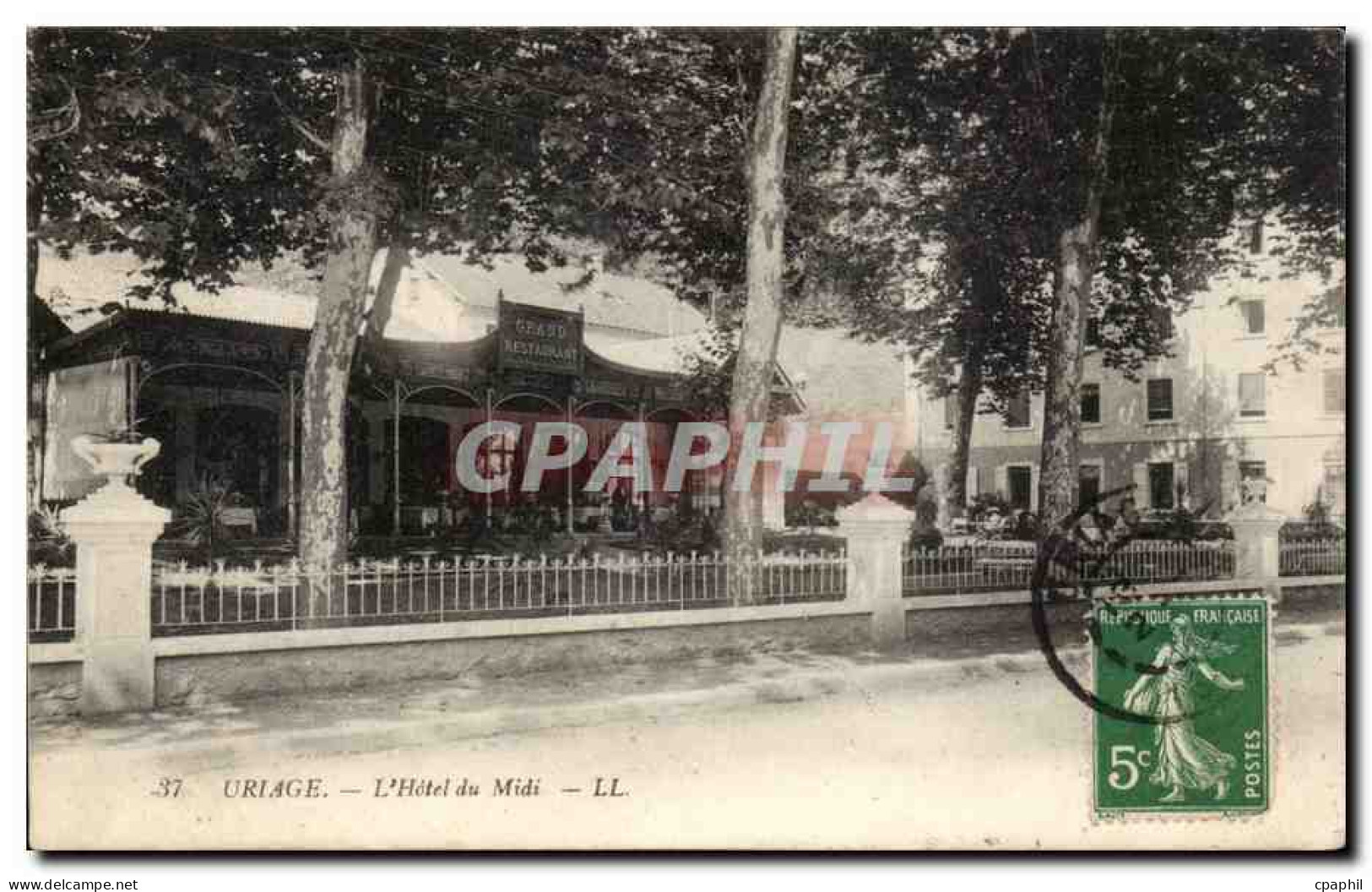 Uriage - L'Hotel du Midi - CPA