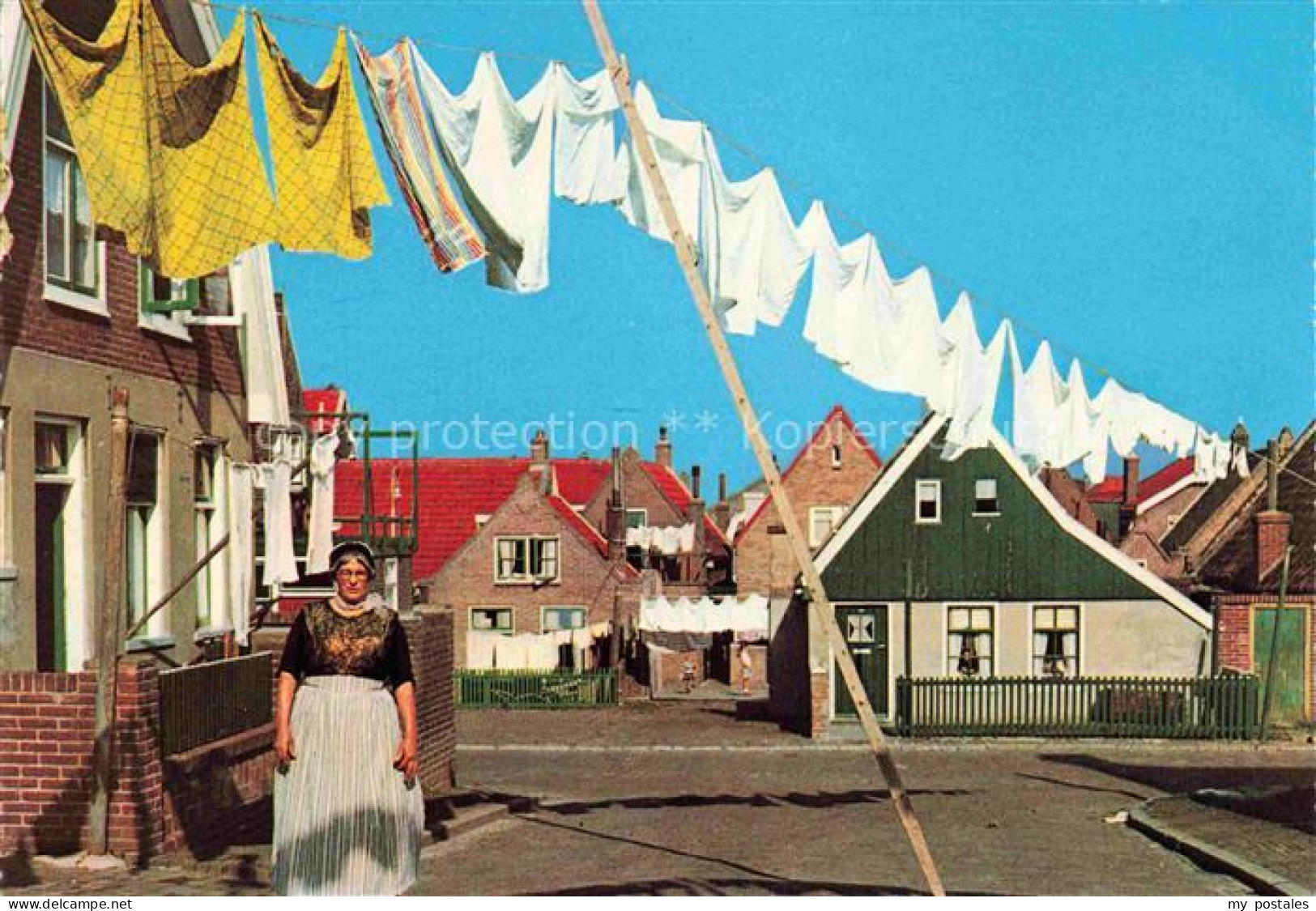 Urk Flevoland NL Wasdag Waschtag