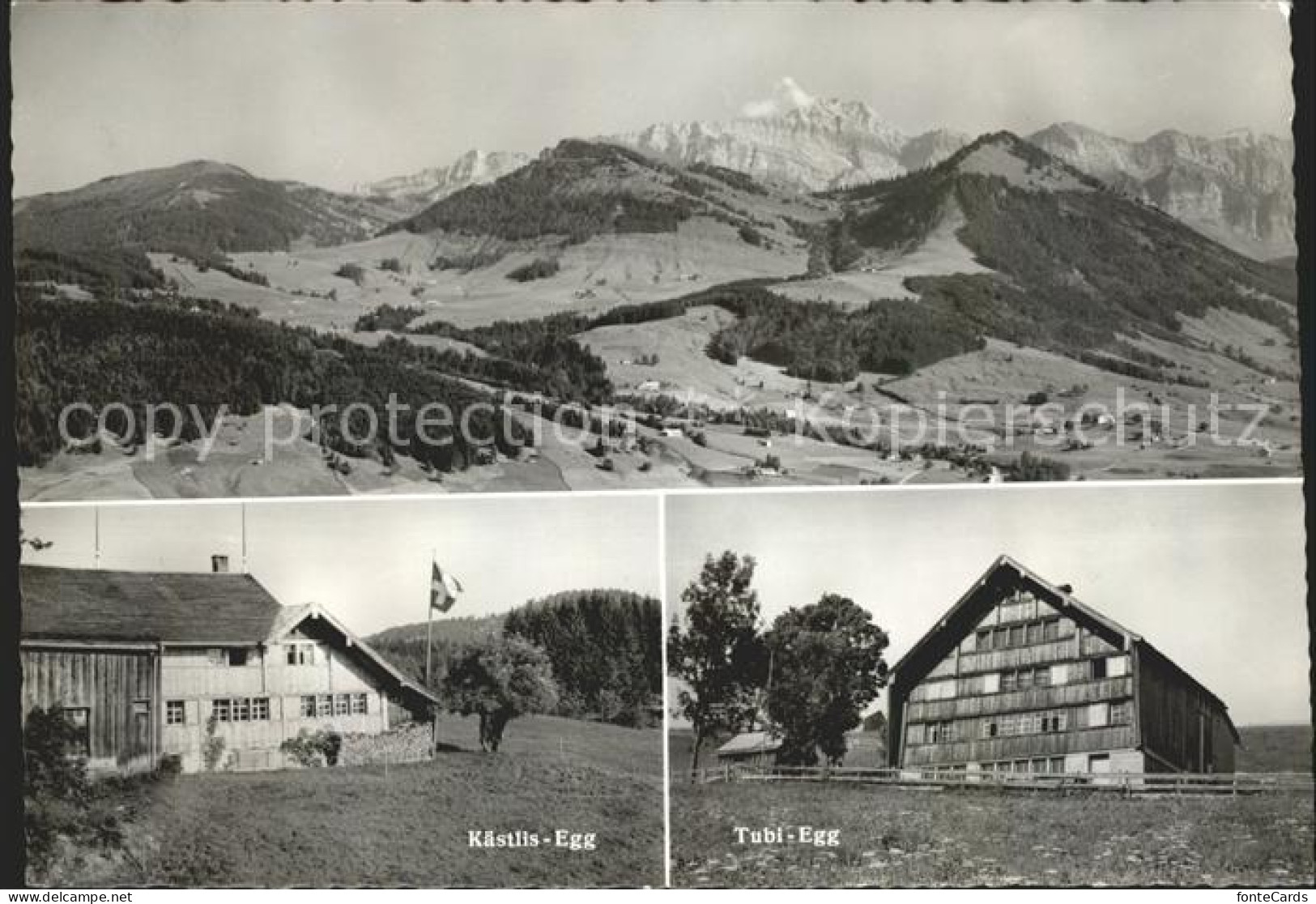 Urnaesch AR Alpenpanorama Blick von der Egg Berghaus Kaestlis Egg Tubi Egg