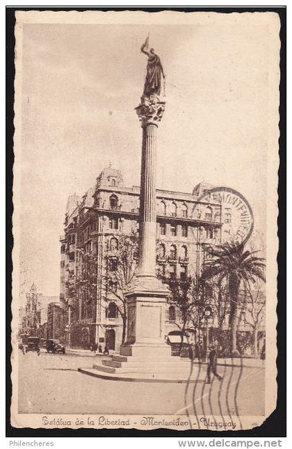 CPA - (Uruguay) Montevideo Estatua de la Libertad (tres abimée)