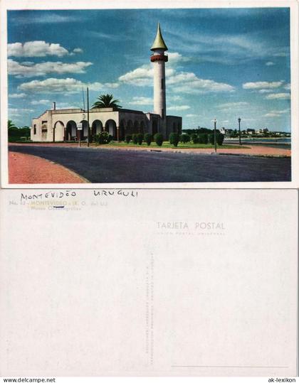 Postcard Montevideo Museo Oceanográfico, Museum 1970