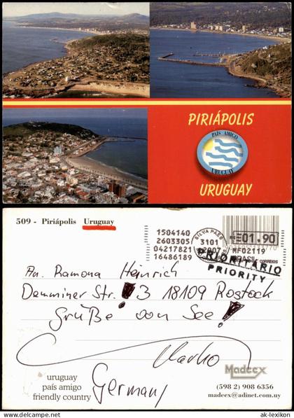 Postcard Piriápolis Mehrbildansicht Piriápolis, Uruguay 2007