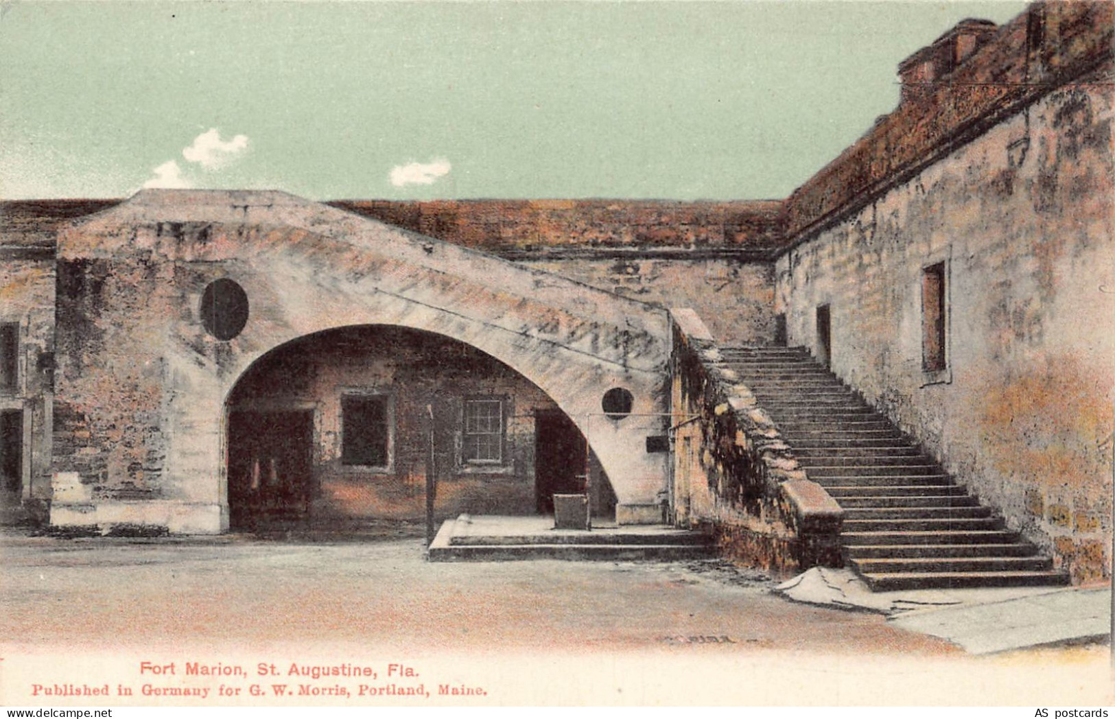 US 1907 Florida Fort Marion St Augustine vintage postcard B954