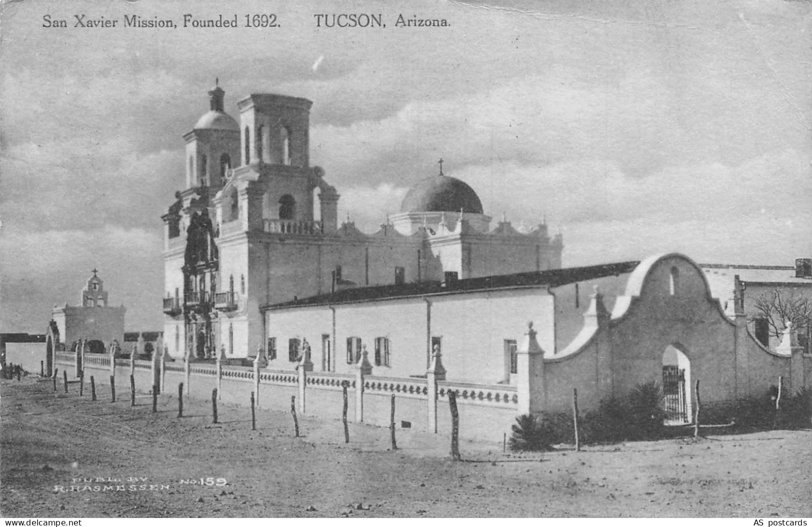 US 1912 Tucson Arizona San Xavier Mission vintage postcard B950
