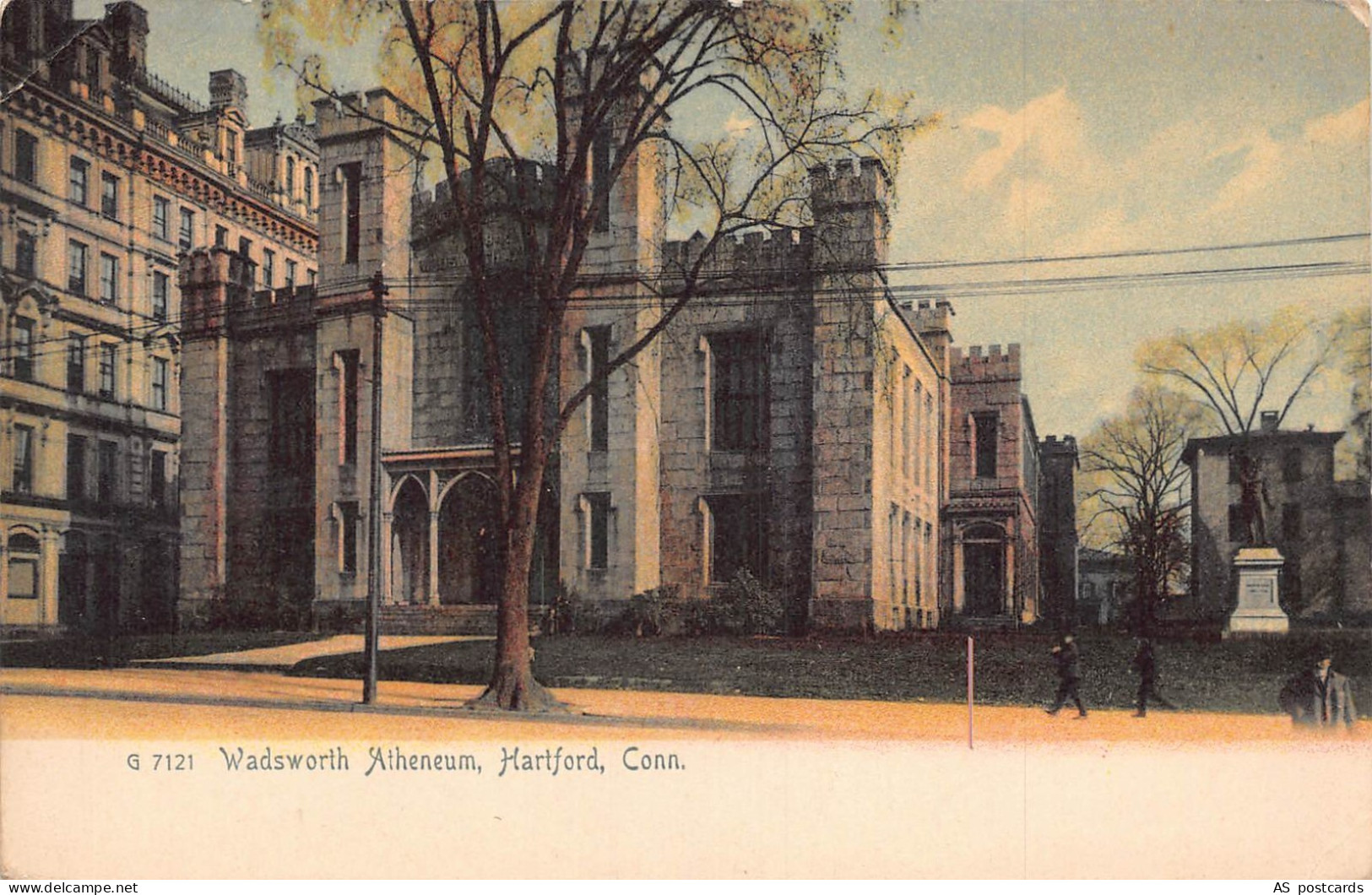 US Connecticut Wadsworth Atheneum Hartford vintage postcard B957
