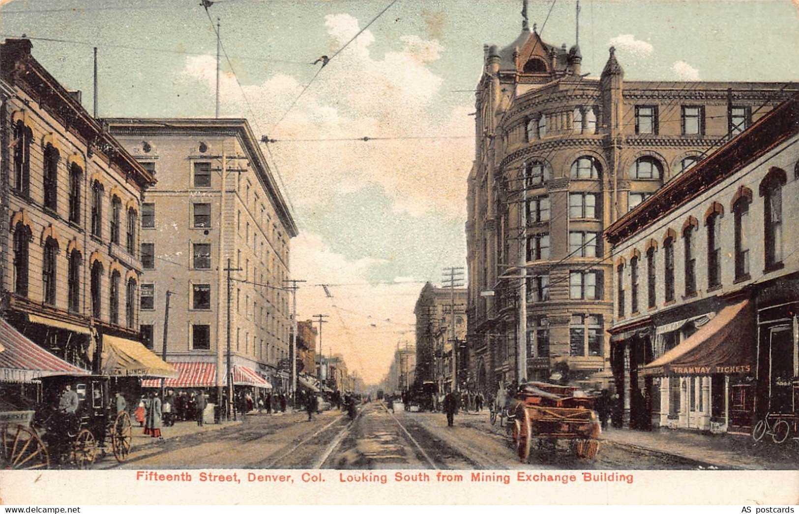 US Denver Colorado South from Mining Exchange Building postcard B956