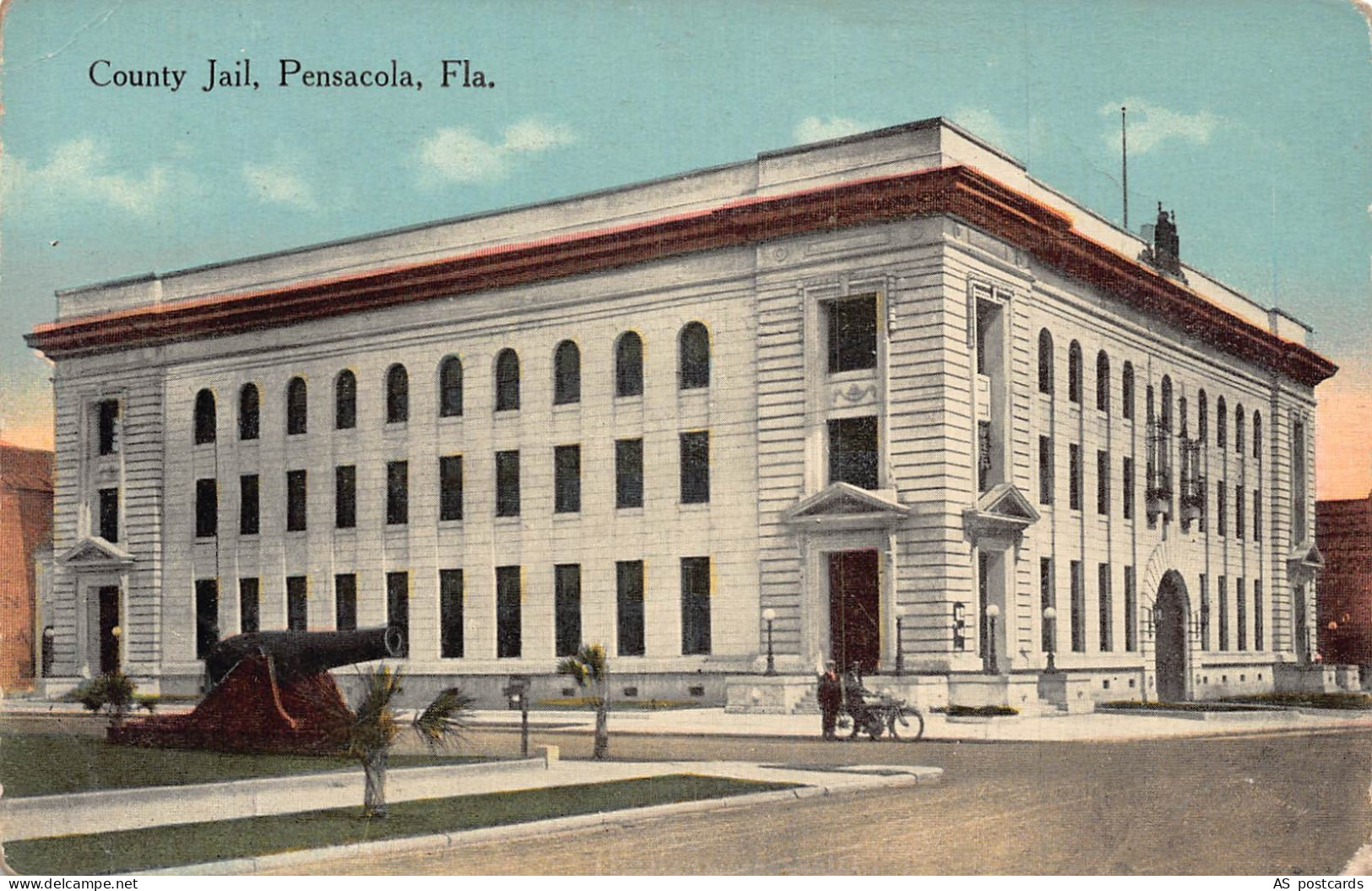 US Florida Pensacola County Jail vintage postcard B955