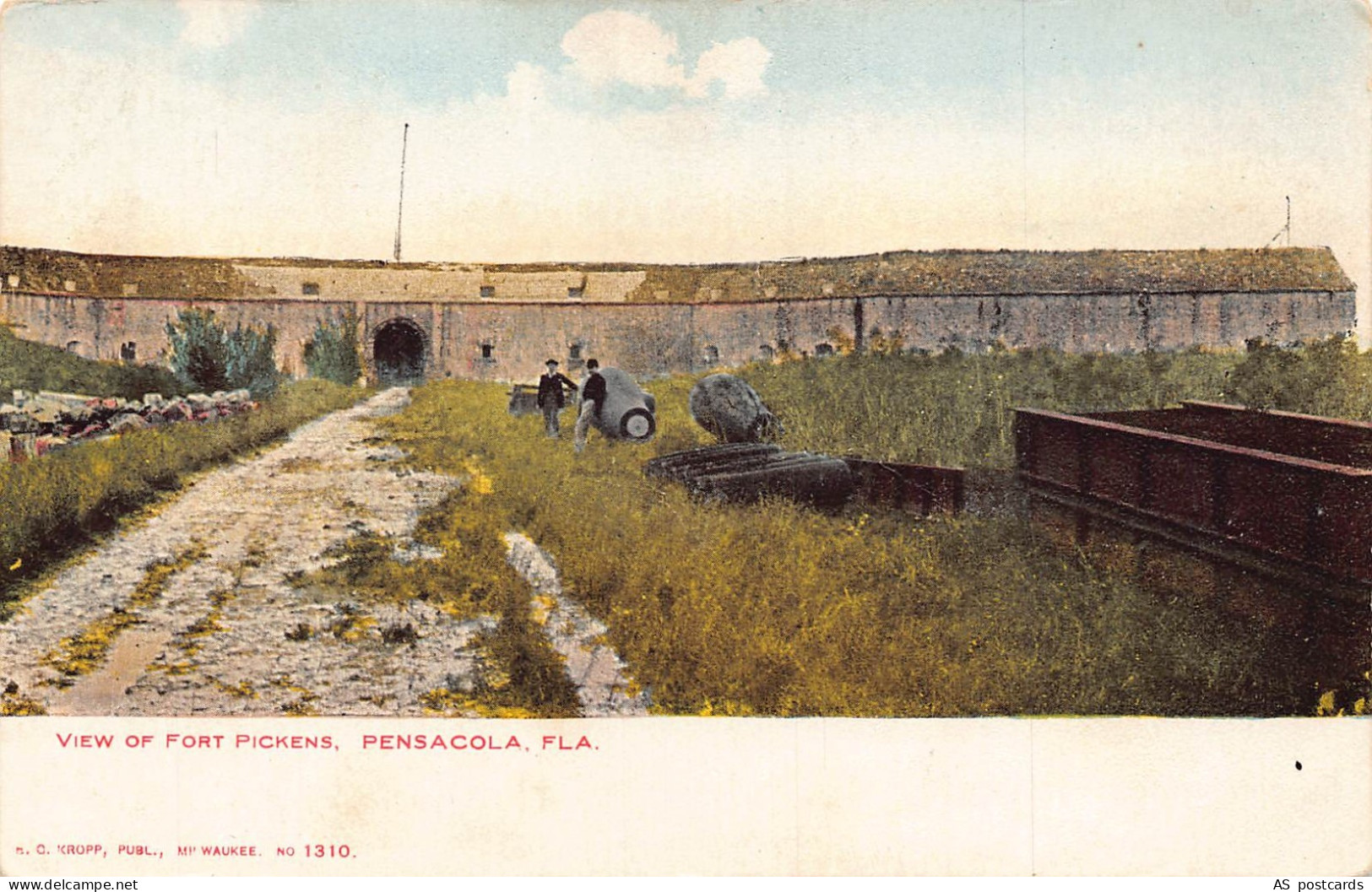 US Florida Pensacola View of Fort Pickens vintage postcard B955