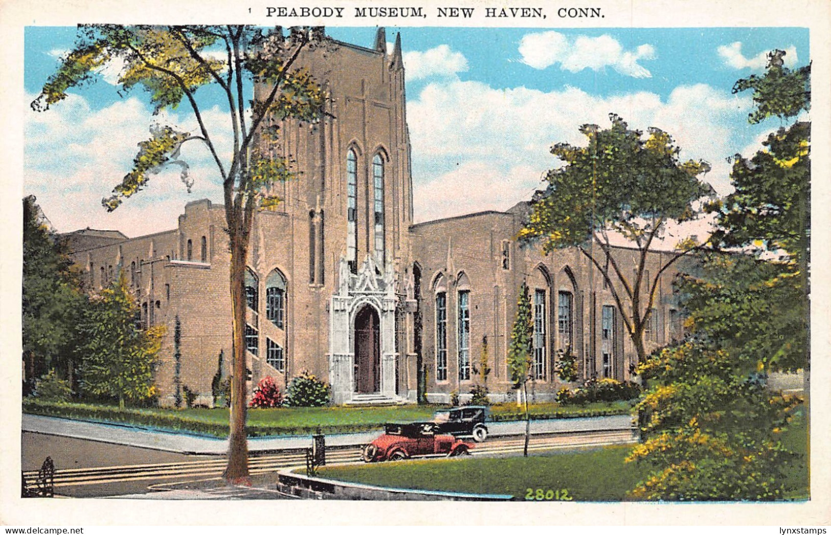 US Peabody Museum New Haven Connecticut vintage postcard