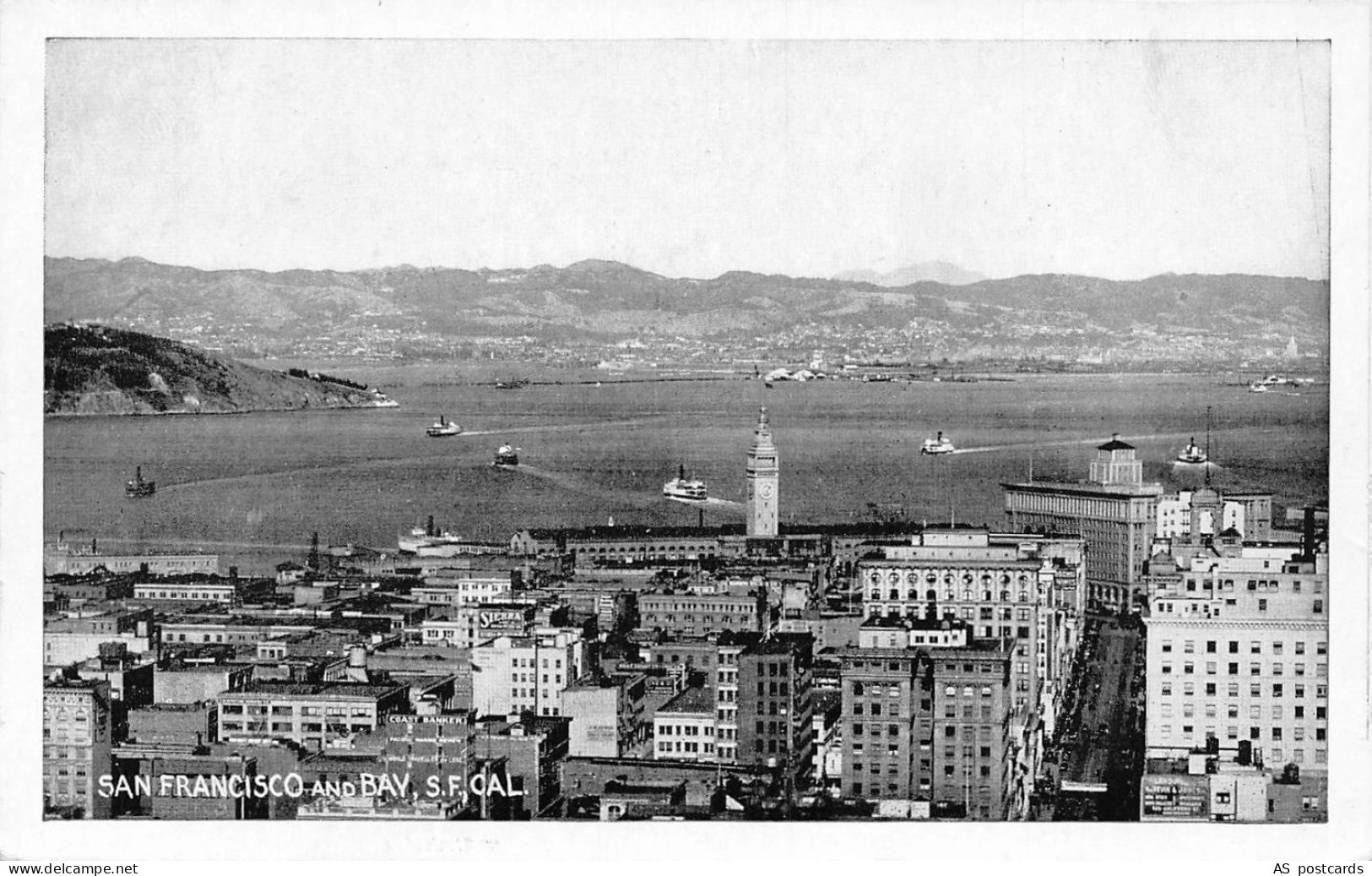 US San Francisco and Bay San Francisco California vintage postcard B951