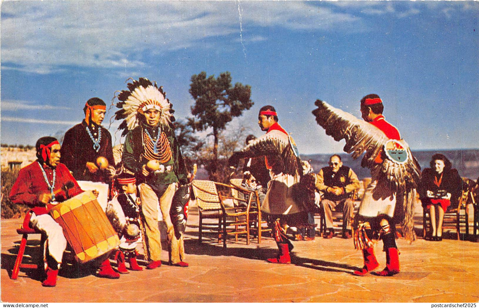 US16 USA AZ Arizona Hopi native American dancers Grand Canyon tribal dances