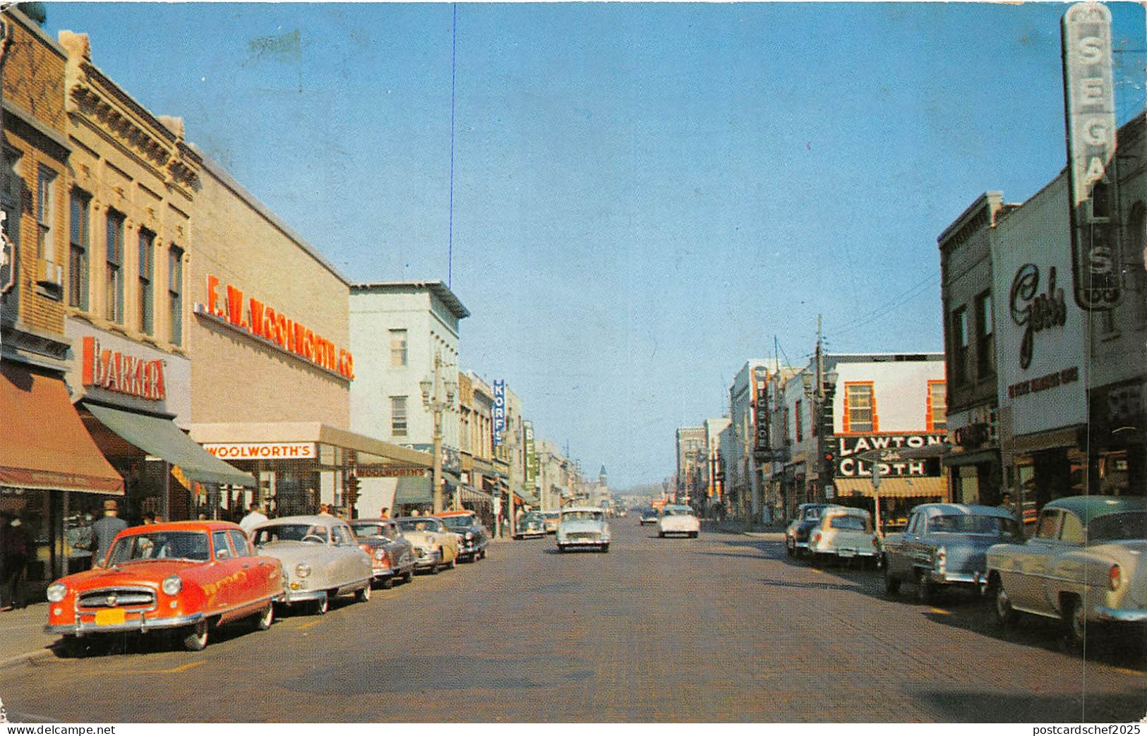 US16 USA Wisconsin Kenosha Sixth avenue 1950 pray for peace cancel