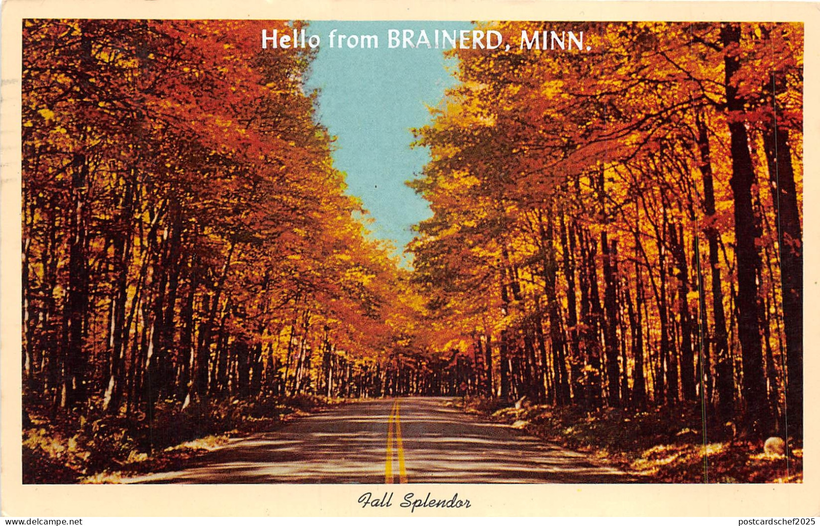 US2 USA MN Fall splendor Hello from Brainerd Minnesota 1971