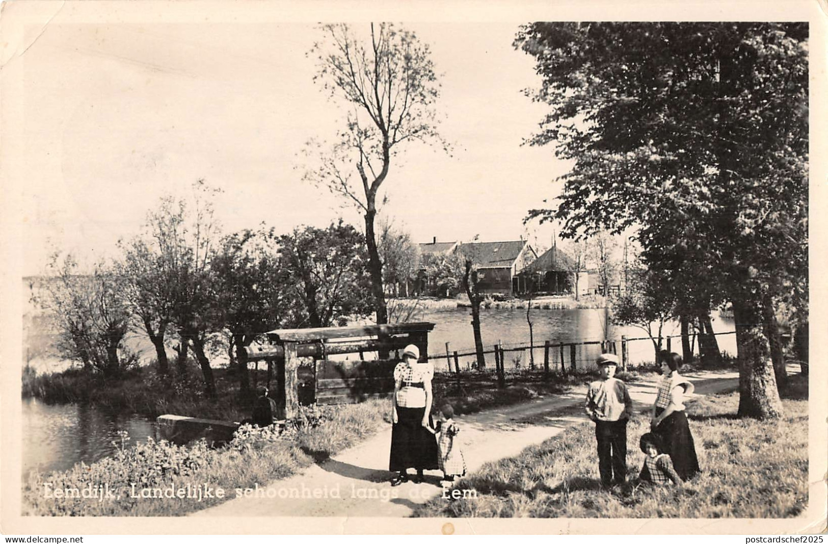 US3497 Netherlands Groeten uit Bunschoten SpakenburgLake Promenade