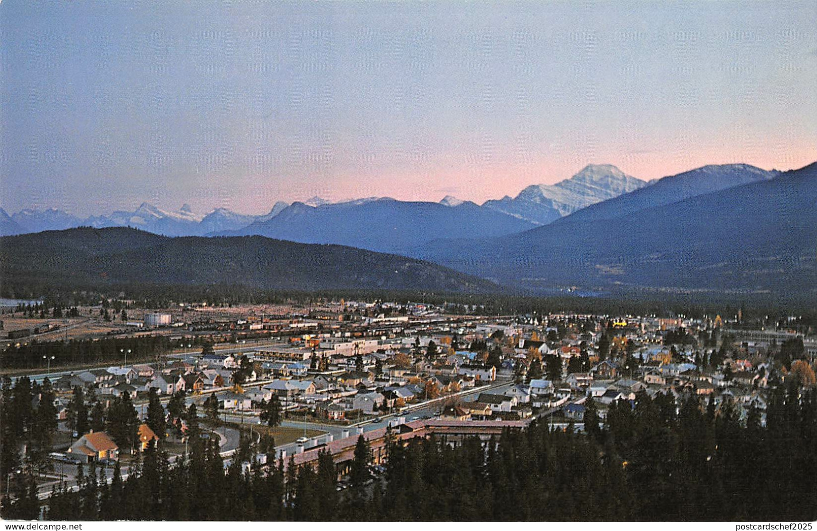 US5097 Canada Jasper Townsite Rockies Panorama