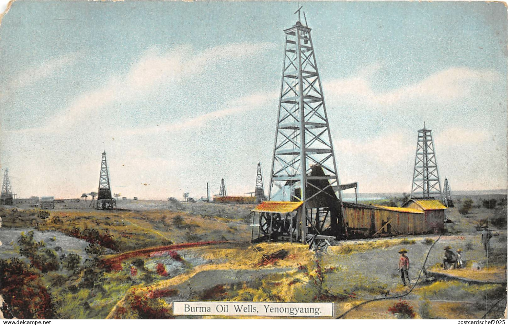 US5692 burma oil wells yenongyaung myanmar