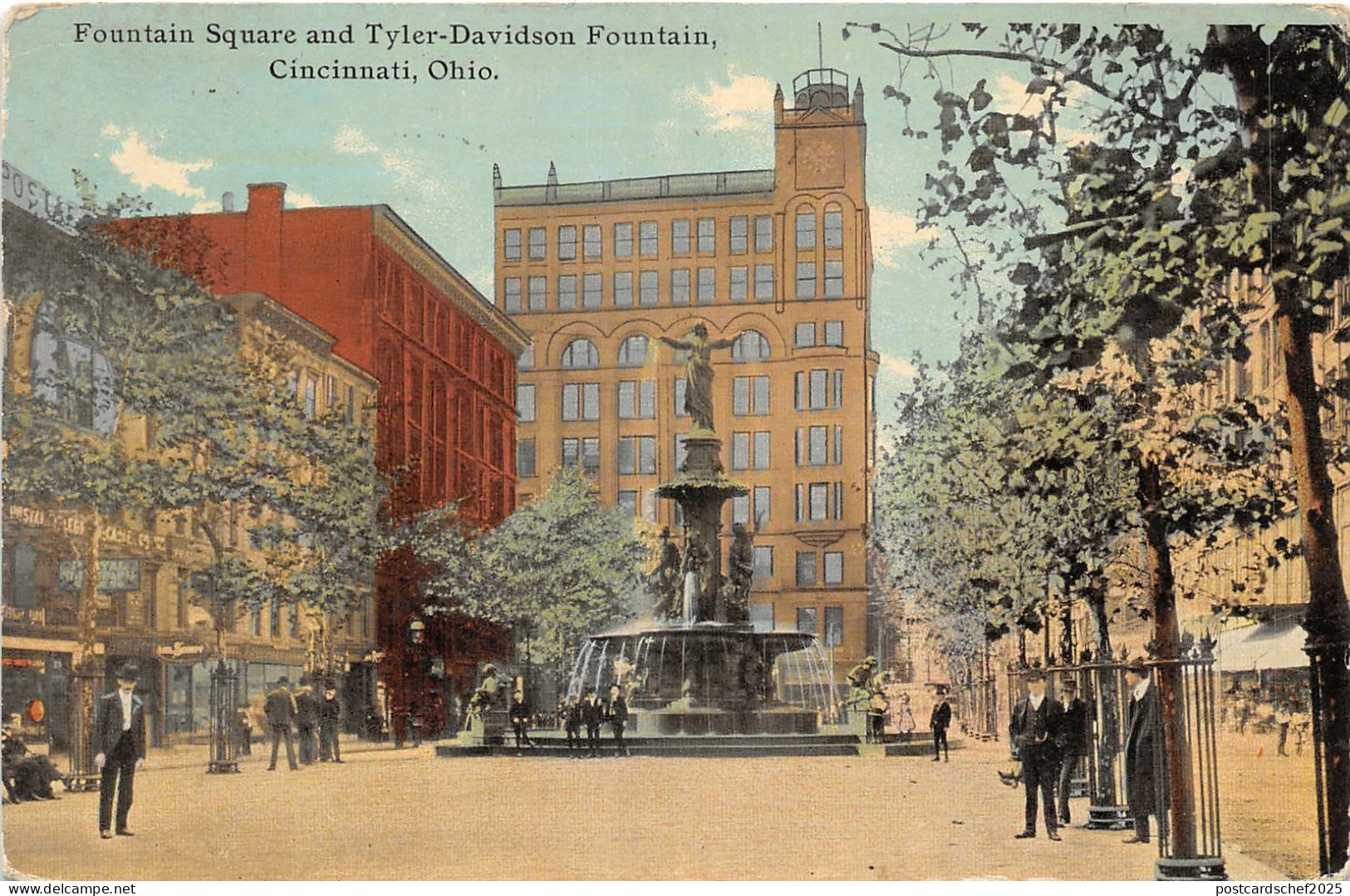US6064 fountain square and tyler davidson fountain cincinnati ohio  usa