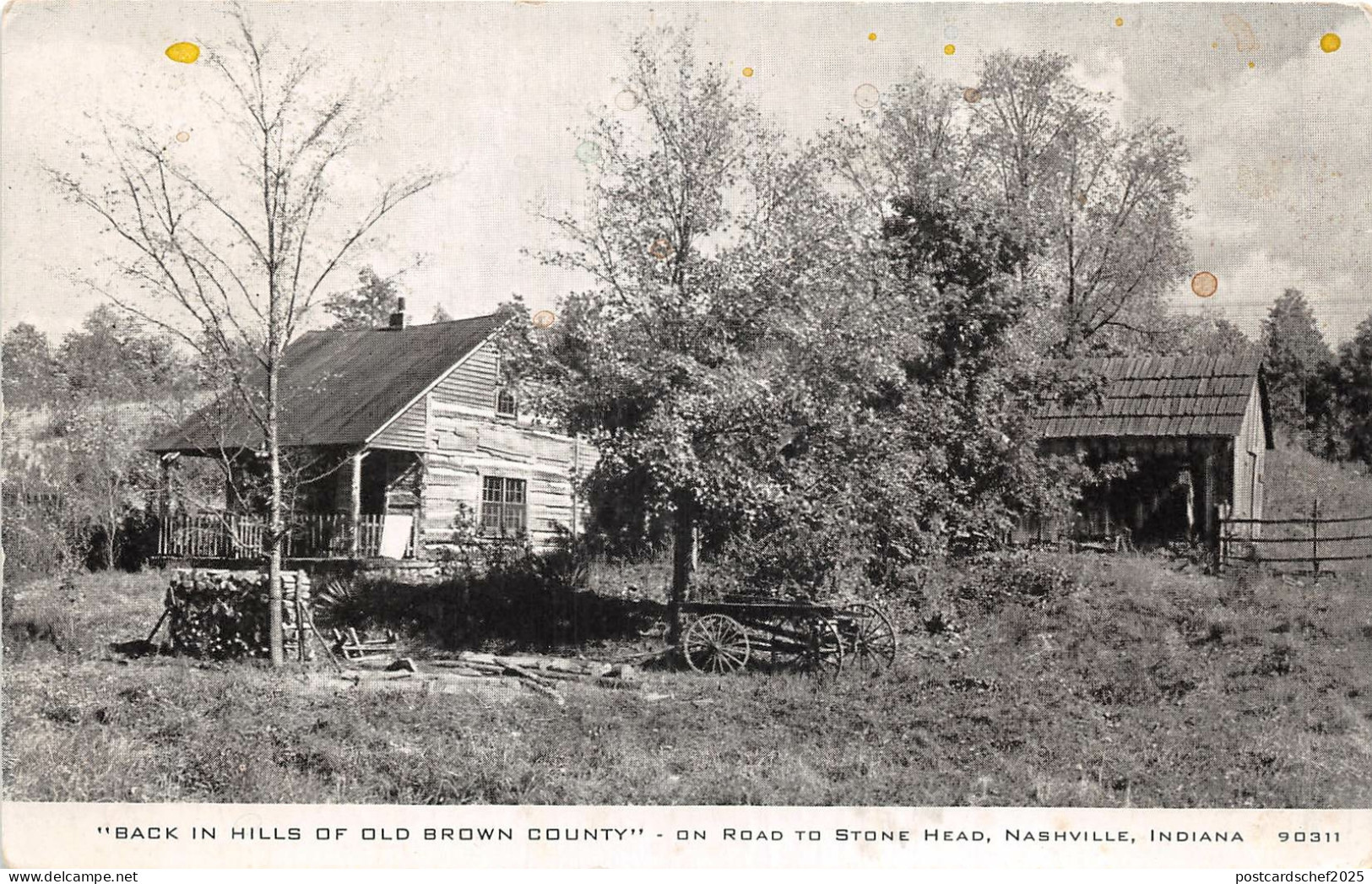 US6348 nashville indiana back in hills of old brown county  usa