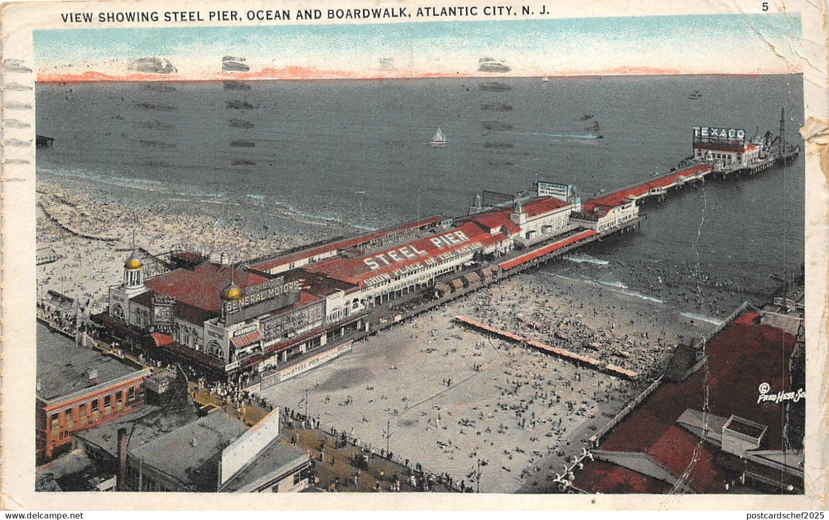 US6501 steel pier ocean and boardwalk atlantic city n j  usa