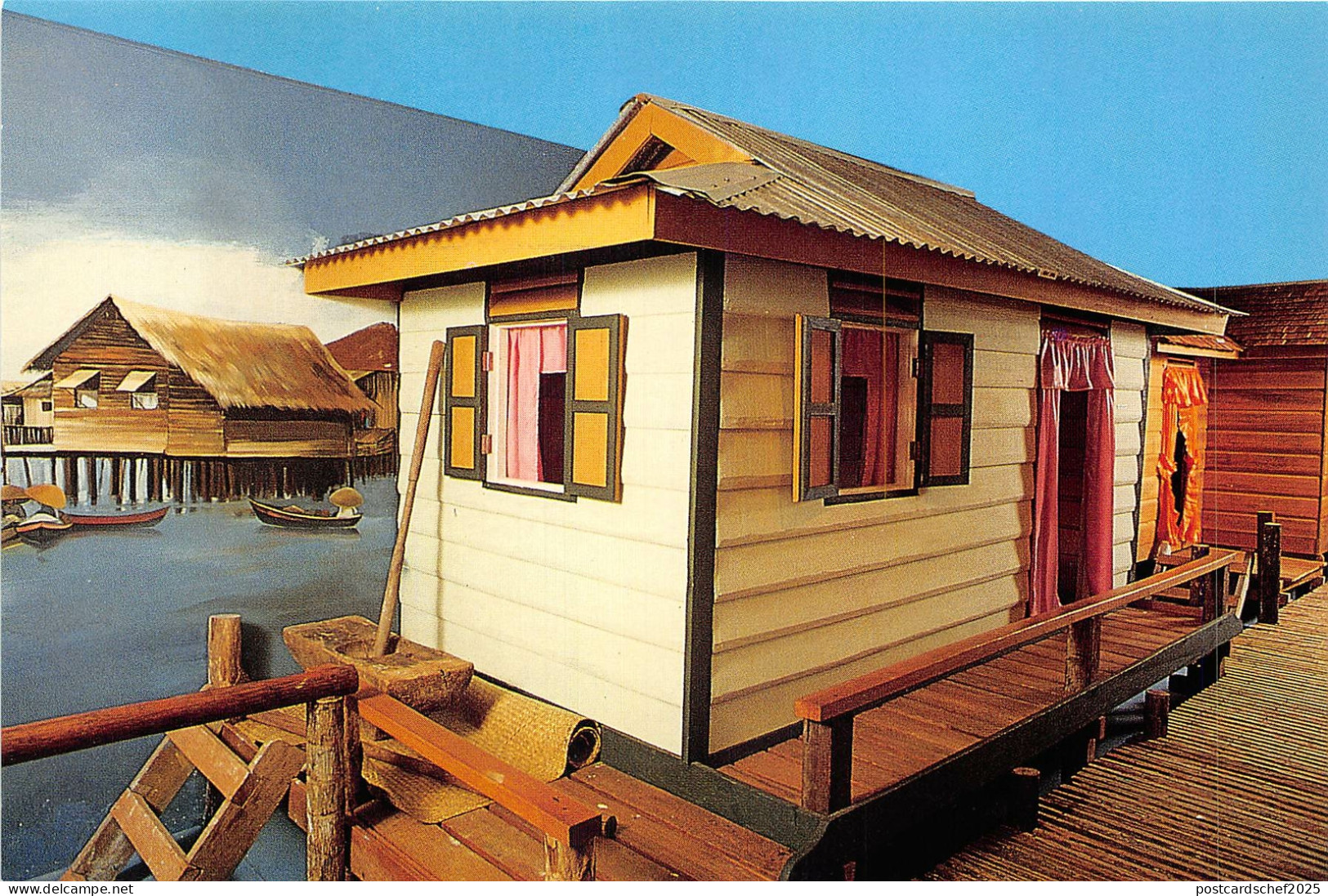 us8164 rumah belanggar traditional house malay technology museum  brunei