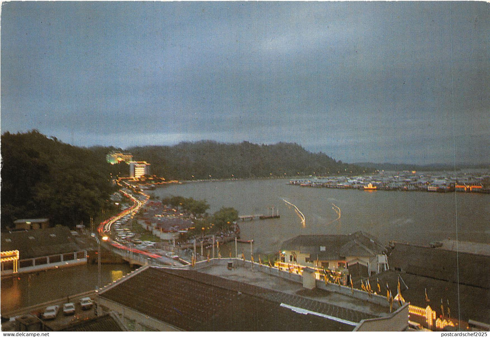 us8166 night scene of brunei capital   brunei