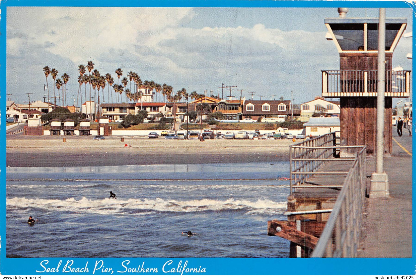 US9 USA CA Seal beach pier Southern California 1987 aviation stamp