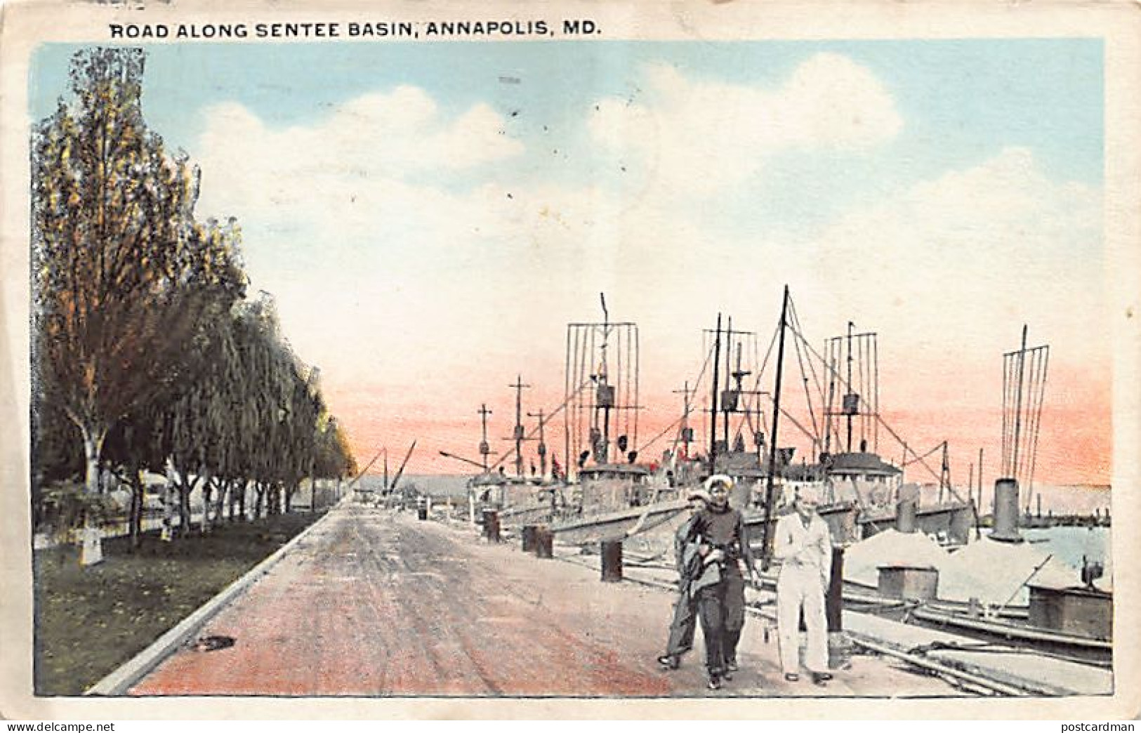 Usa - ANNAPOLIS (MD) Road along Sentee Basin