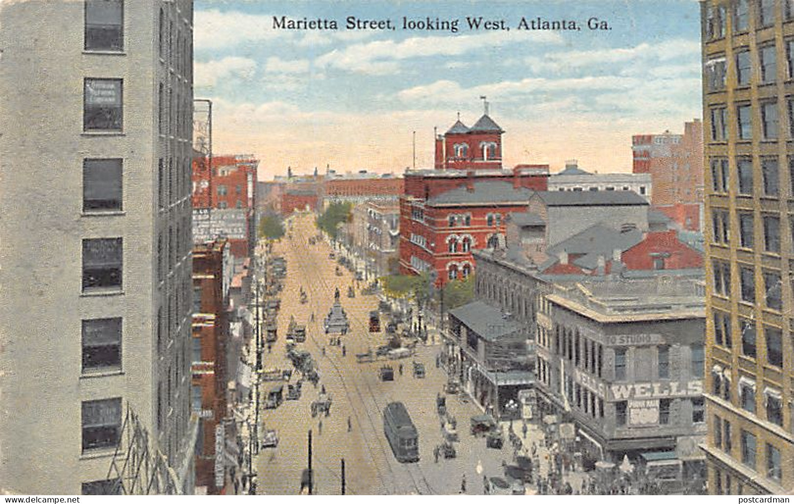 Usa - ATLANTA (GA) Marietta Street, looking West