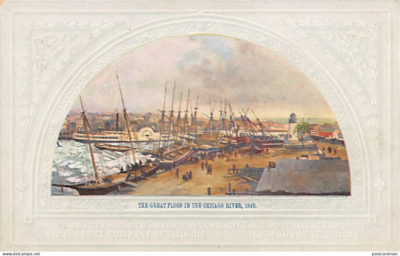 Usa - CHICAGO (IL) The Great Flood in the Chicago River in 1849