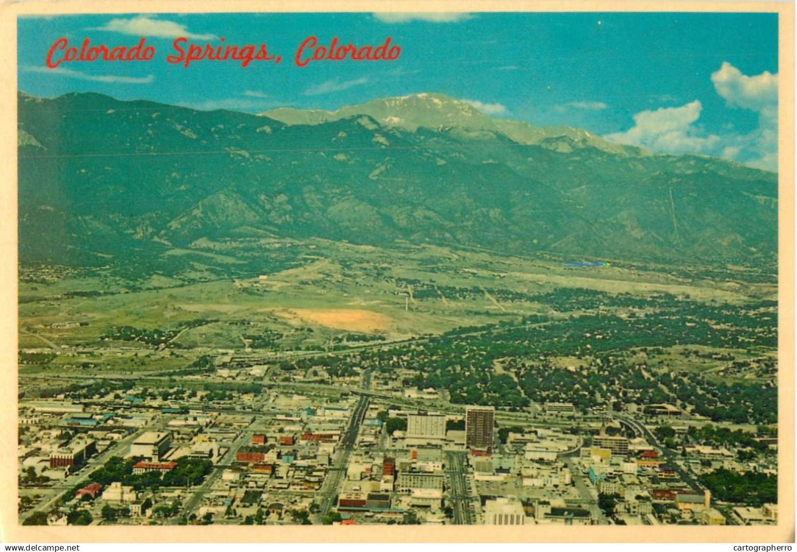 USA Colorado Springs CO aerial view