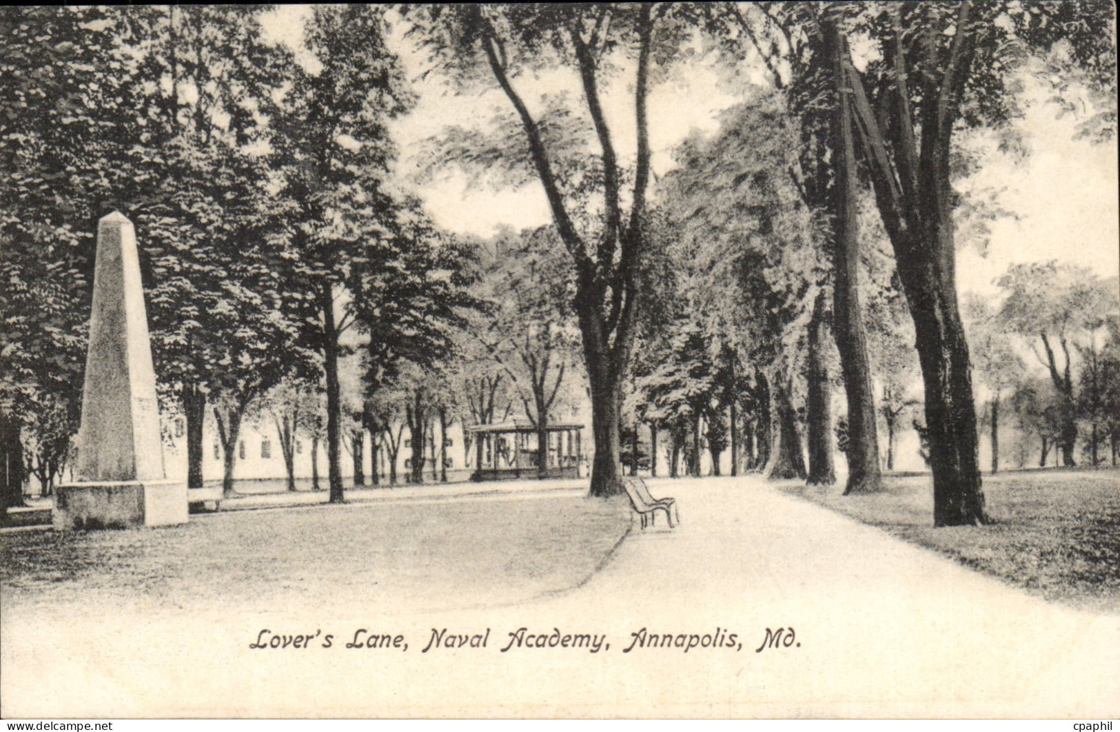 USA - Etats Unis - Maryland - Annapolis - Lover's Lane - Naval Academy - separated sheets - CPA