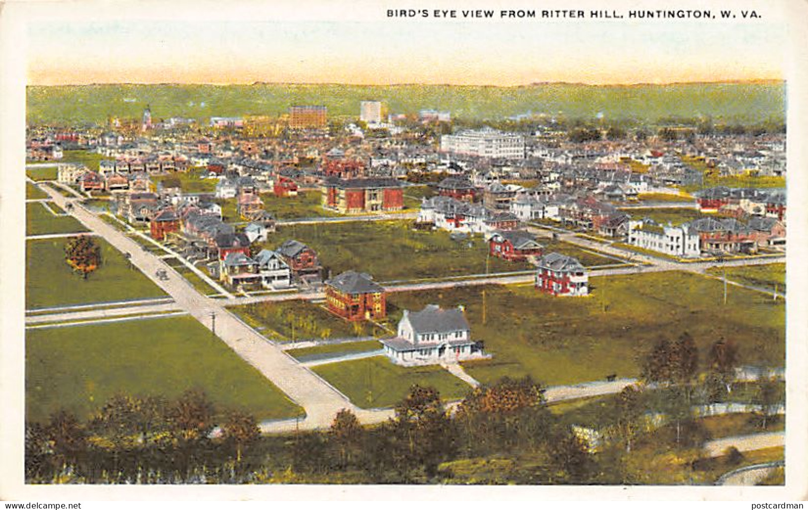 Usa - HUNTINGTON (WV) Bird's eye view from Ritter Hill
