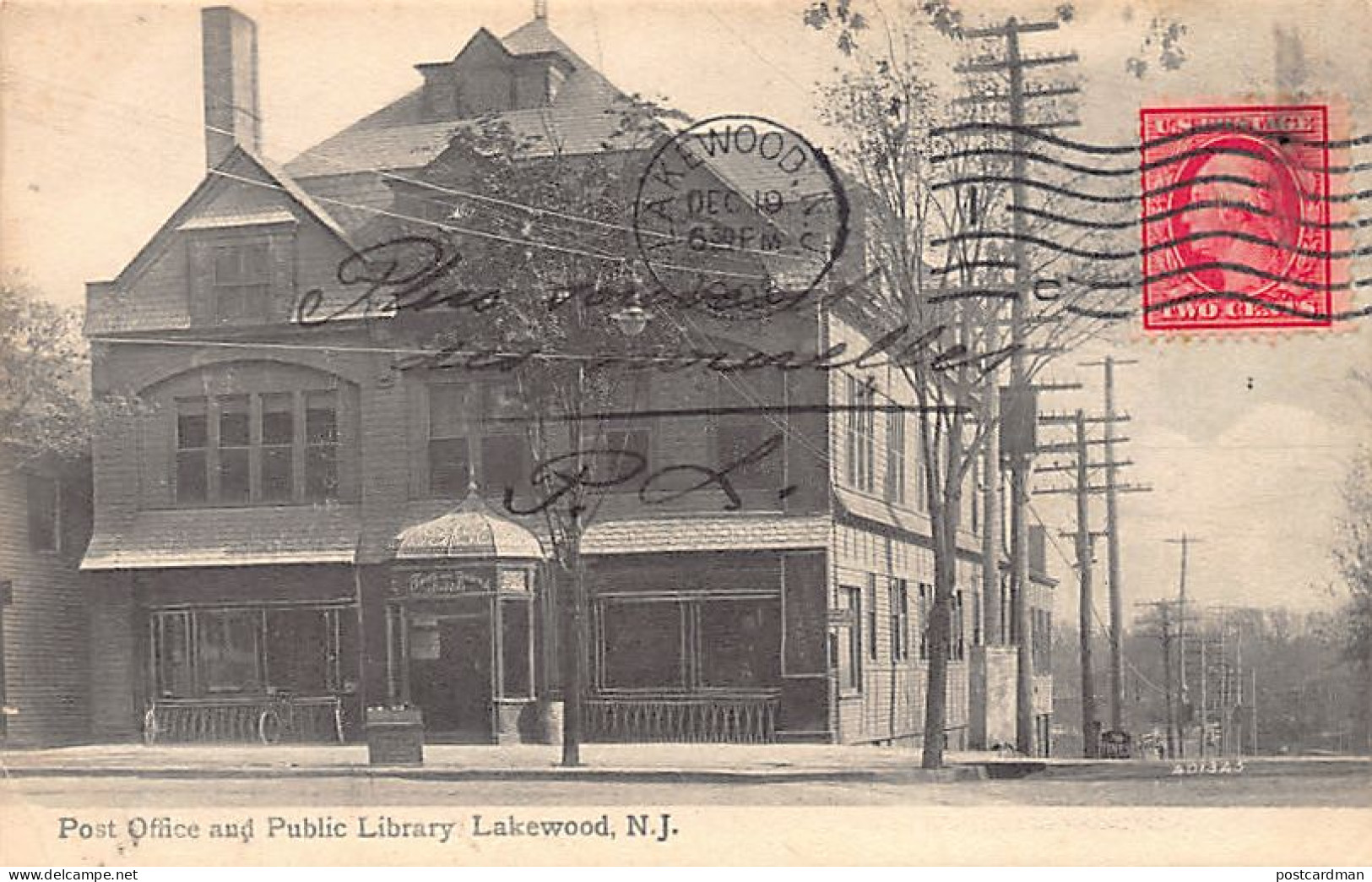 Usa - LAKEWOOD (NJ) Post Office and Public Library