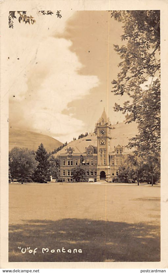 Usa - MISSOULA (MT) Main building of the State University - REAL PHOTO
