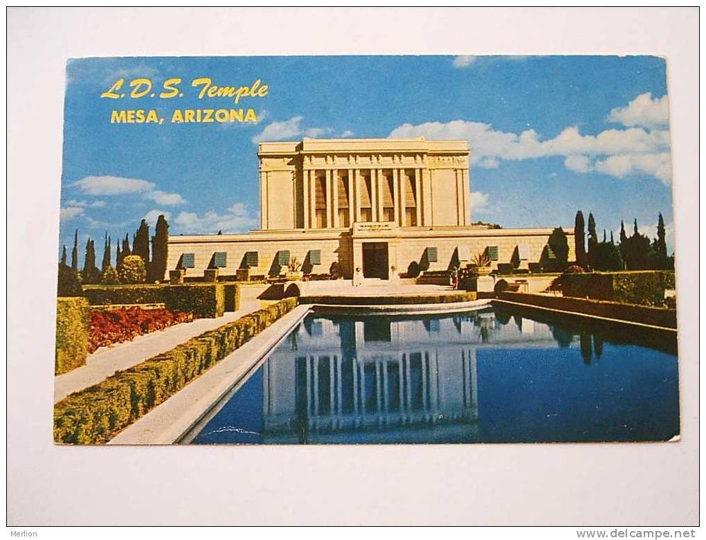 USA  -  Mormon Temple -Mesa -Arizona   VF  PU 1961  D27067