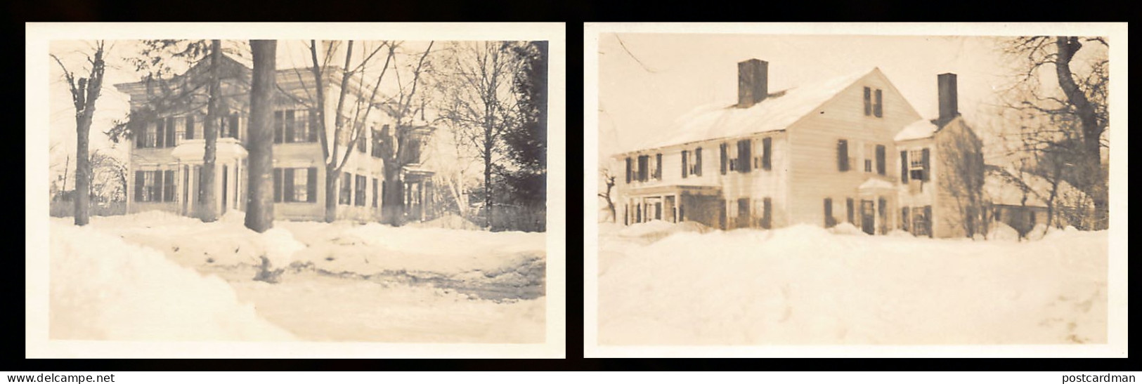 Usa - NORTHAMPTON (MA) The Oldest House in Northampton - Set of 2 Real Photo Postcards - Year 1920